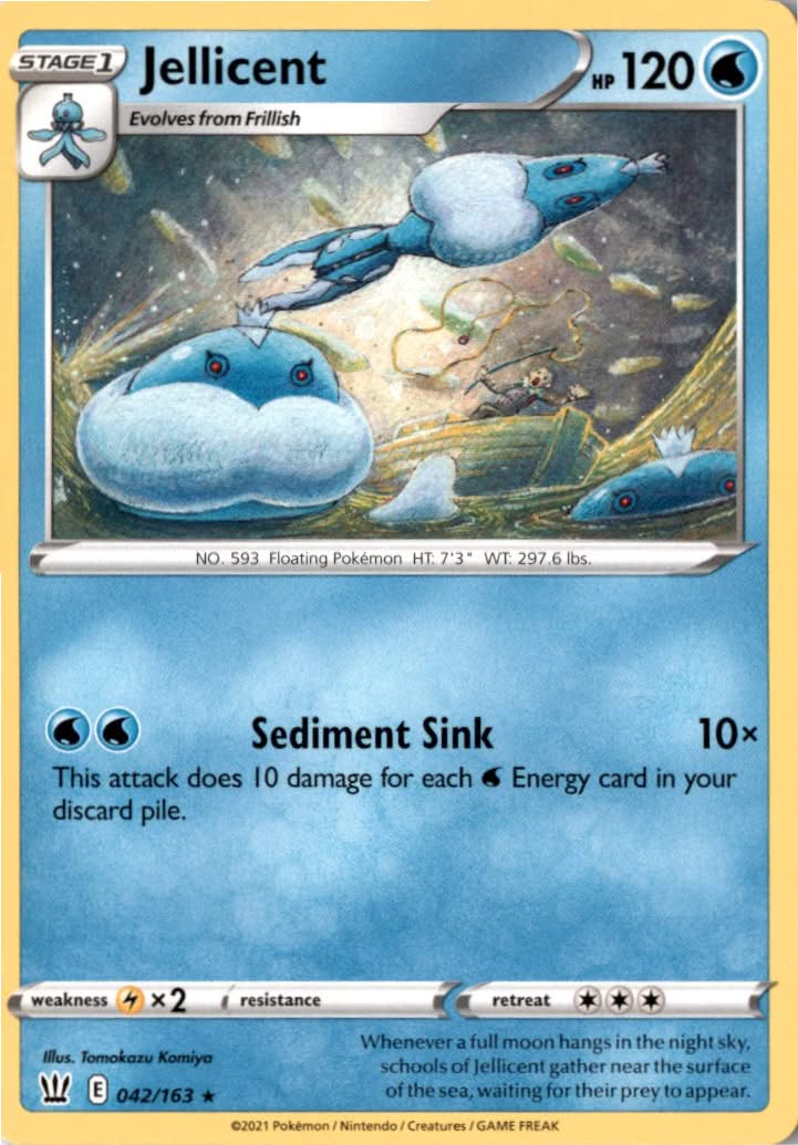 Jellicent #42/163 - Battle Styles - Pokemon - Rare - Near Mint