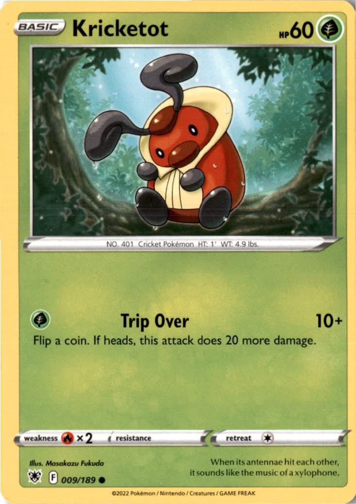 Kricketot #009/189 - Astral Radiance - Pokemon - Common - Near Mint