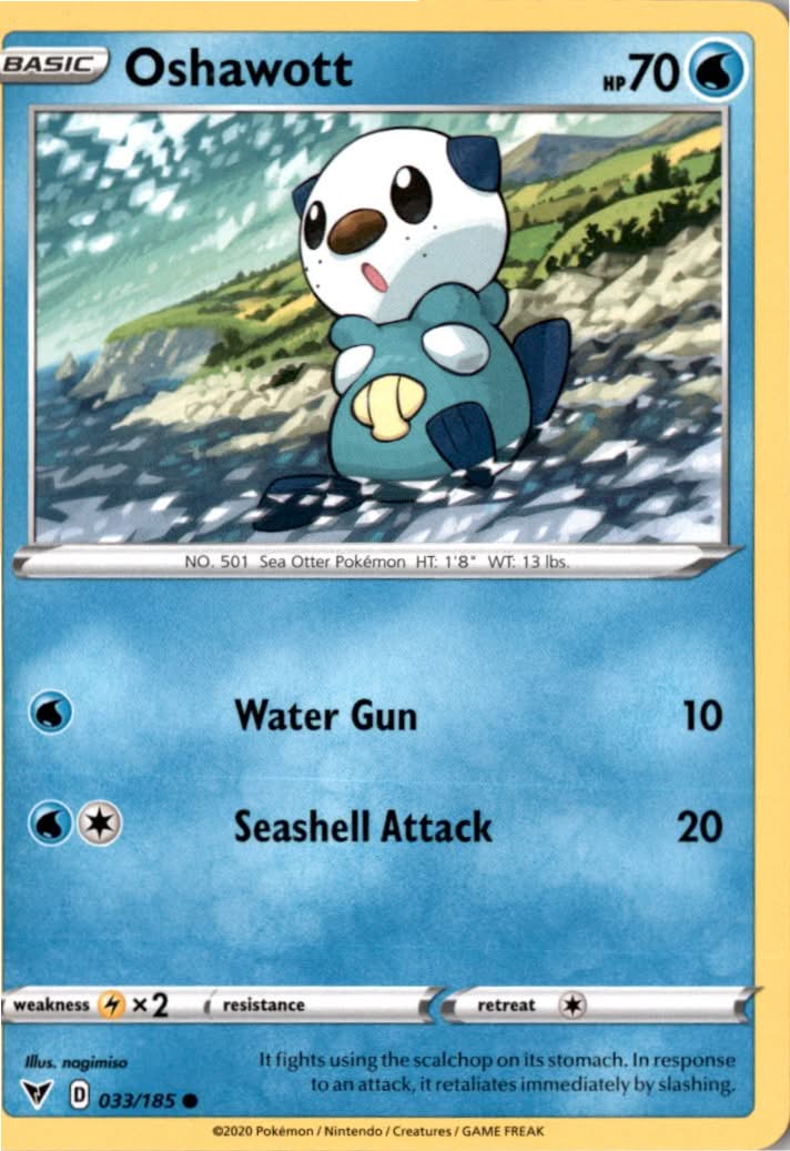 Oshawott #33/185 - Vivid Voltage - Pokemon - Common - Near Mint