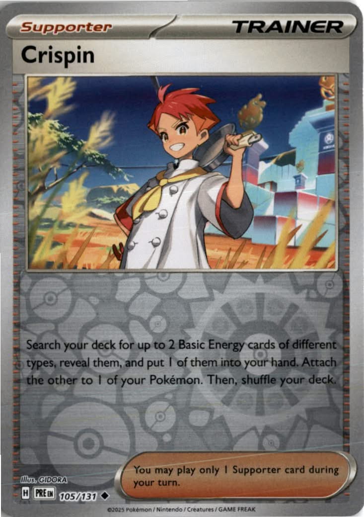 Crispin #105/131 - Prismatic Evolutions - Pokemon - Uncommon - Near Mint