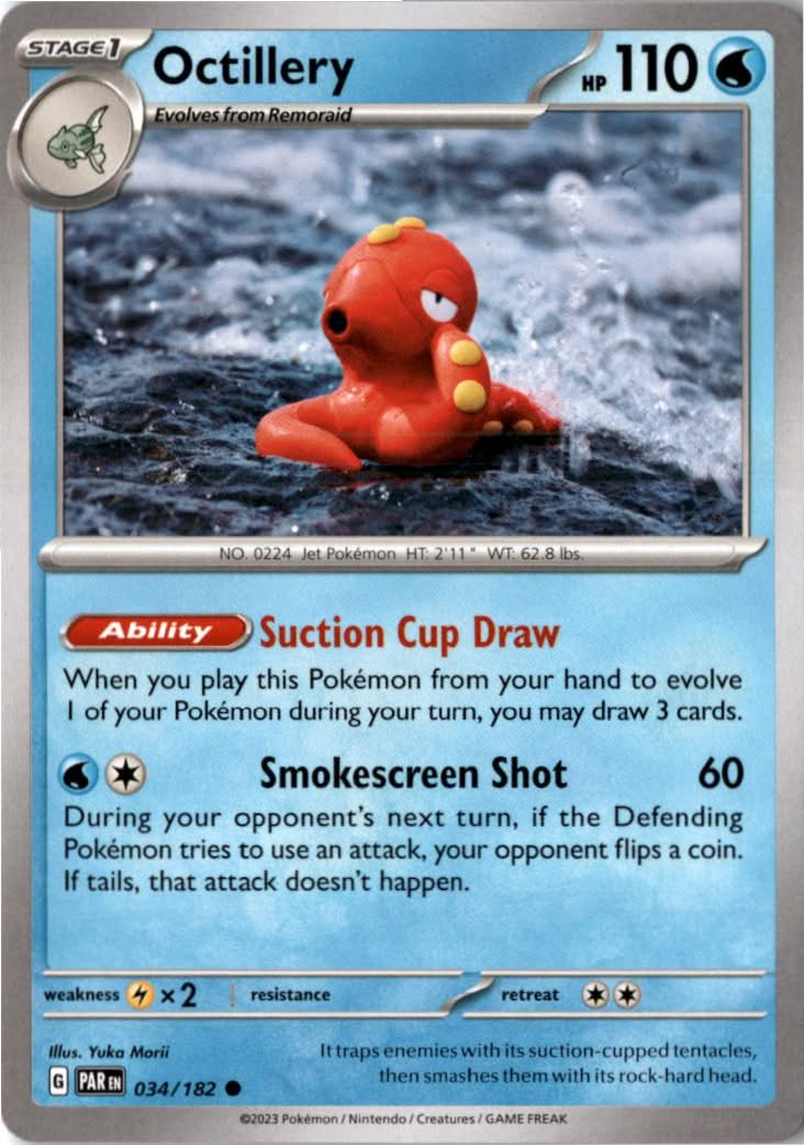Octillery #034/182 - Paradox Rift - Pokemon - Common - Near Mint