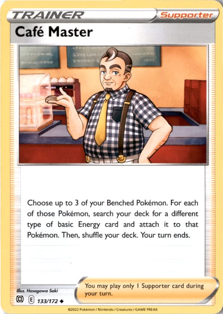 Café Master #133/172 - Brilliant Stars - Pokemon - Uncommon - Near Mint