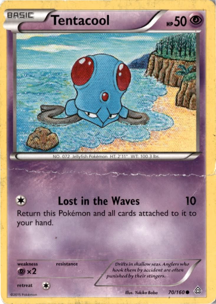 Tentacool #70/160 - Primal Clash - Pokemon - Common - Moderately Played
