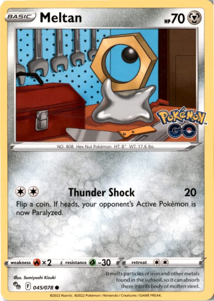 Meltan #045/78 - Pokémon GO - Pokemon - Common - Near Mint