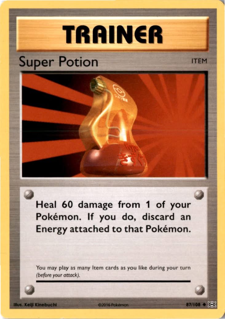Super Potion #87/108 - Evolutions - Pokemon - Uncommon - Lightly Played