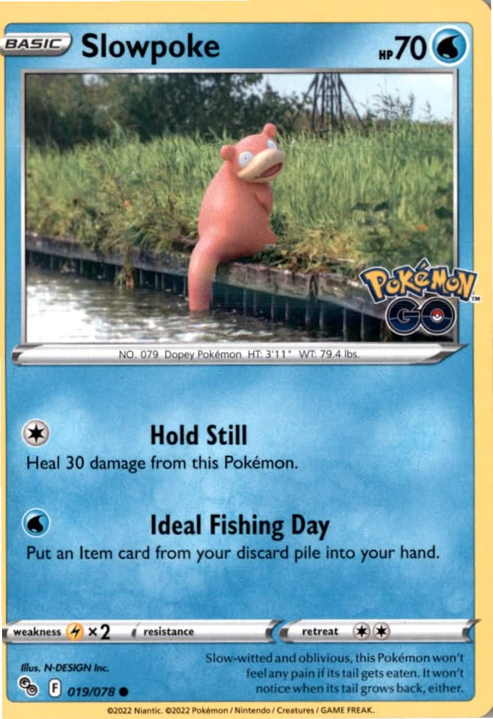 Slowpoke #019/78 - Pokémon GO - Pokemon - Common - Near Mint