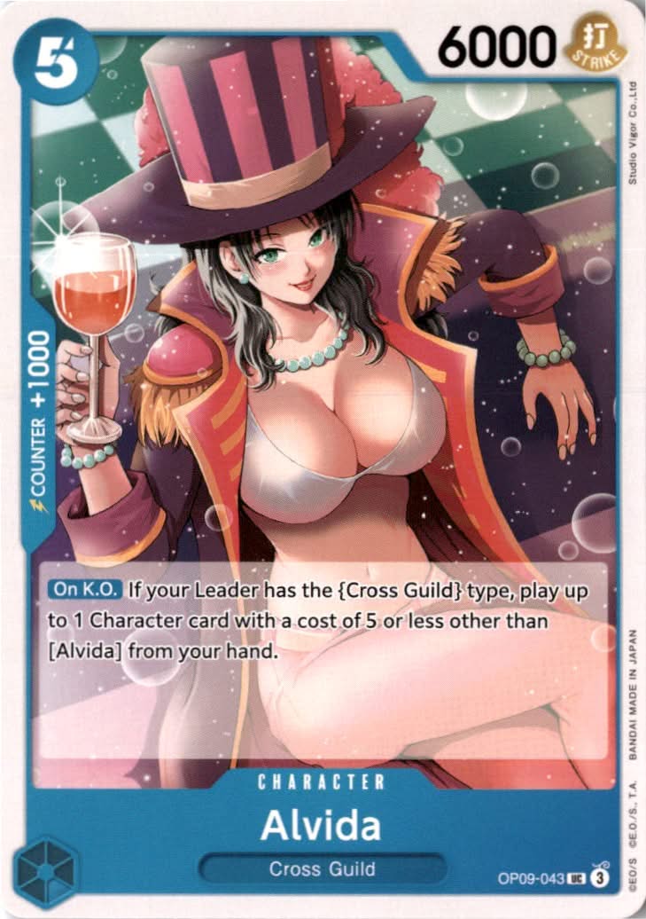 Alvida #OP09-043 - Emperors in the New World - One Piece Card Game - Uncommon - Near Mint