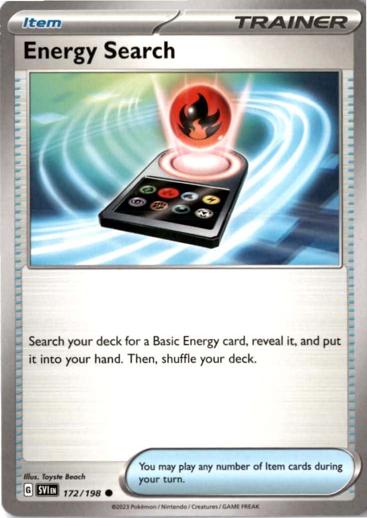 Energy Search #172/198 - Scarlet & Violet - Pokemon - Common - Near Mint