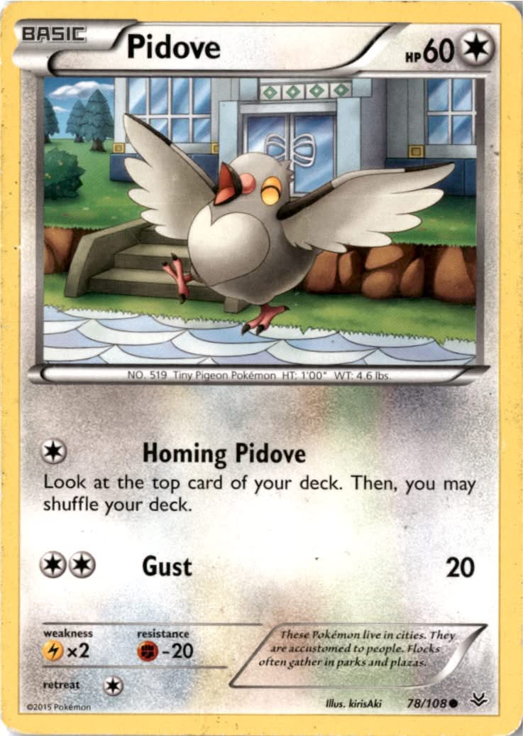 Pidove #78/108 - Roaring Skies - Pokemon - Common - Moderately Played