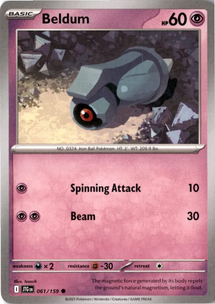 Beldum #061/159 - Journey Together - Pokemon - Common - Near Mint