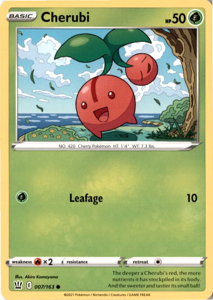 Cherubi #7/163 - Battle Styles - Pokemon - Common - Near Mint