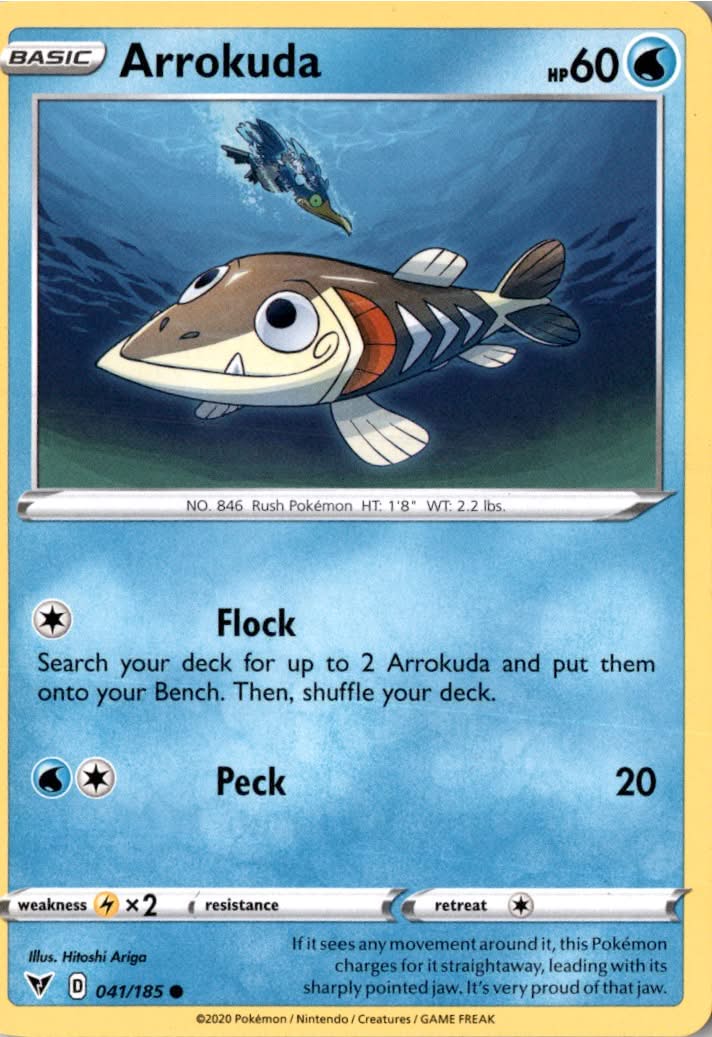 Arrokuda #41/185 - Vivid Voltage - Pokemon - Common - Near Mint