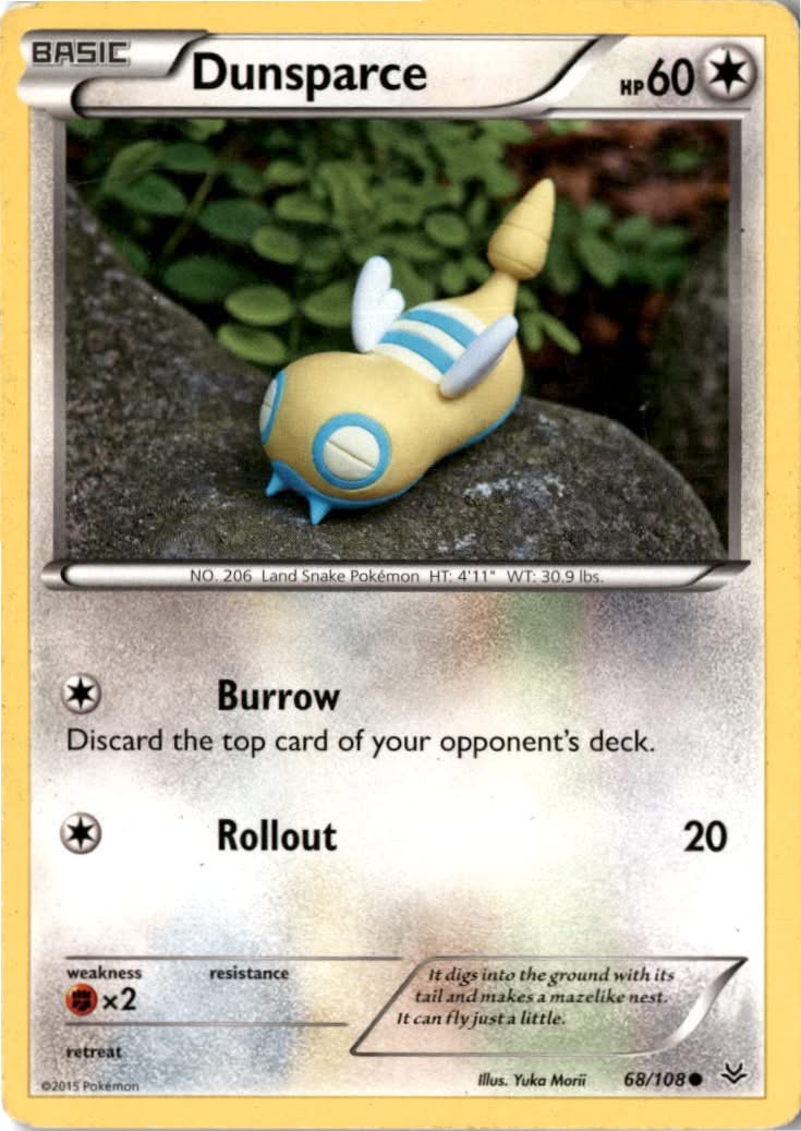 Dunsparce #68/108 - Roaring Skies - Pokemon - Common - Moderately Played