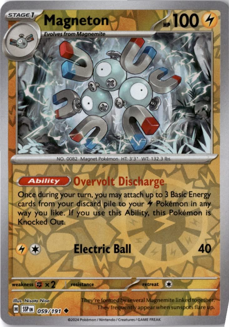 Magneton #059/191 - Surging Sparks - Pokemon - Uncommon - Near Mint