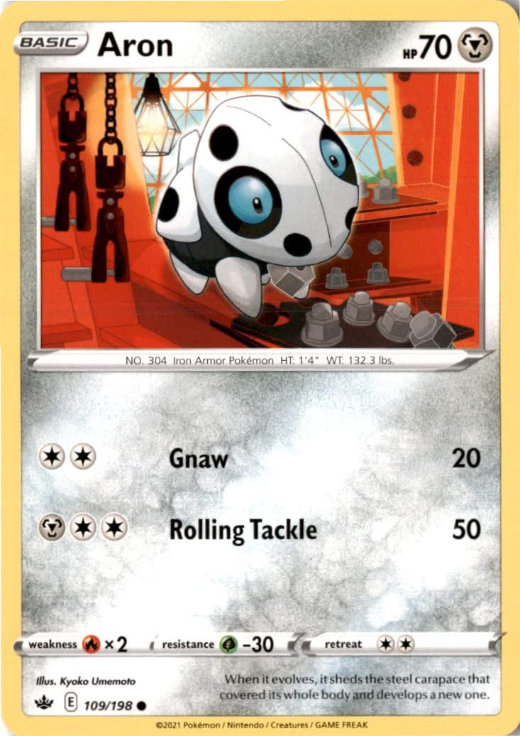 Aron #109/198 - Chilling Reign - Pokemon - Common - Near Mint