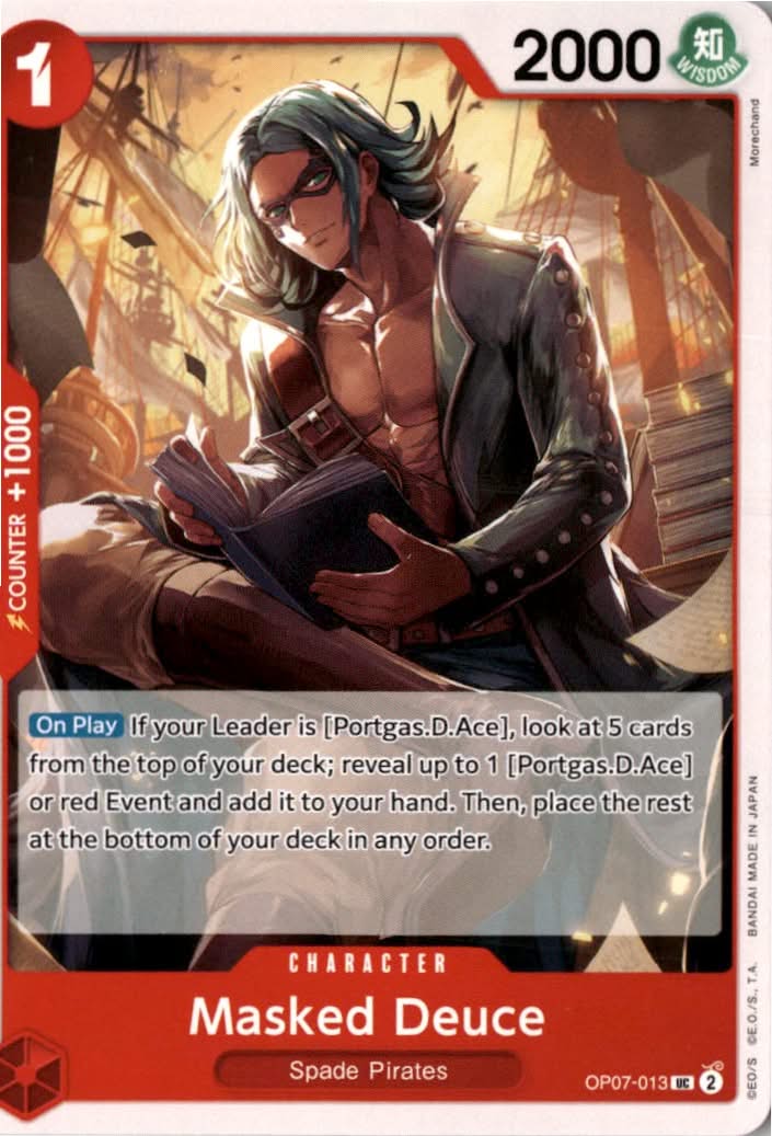 Masked Deuce #OP07-013 - 500 Years in the Future - One Piece Card Game - Uncommon - Near Mint