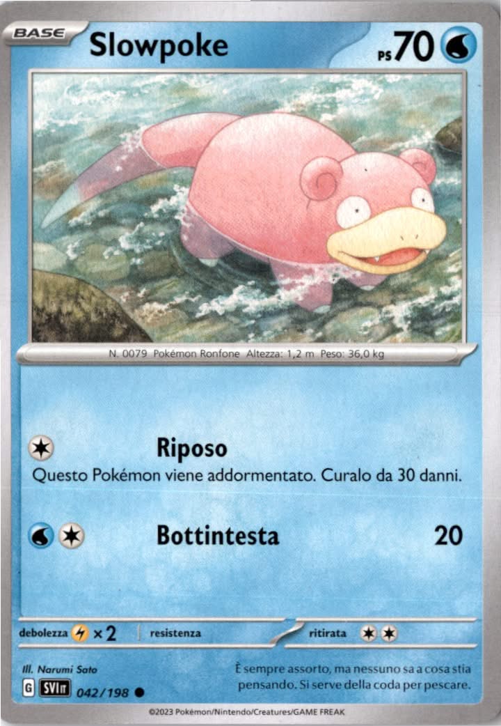 Slowpoke #042/198 - Scarlet & Violet - Pokemon - Common - Near Mint