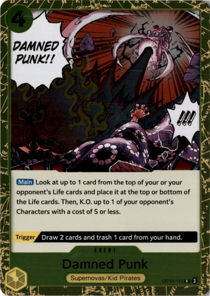 Damned Punk #OP10-116 - Royal Blood - One Piece Card Game - Rare - Near Mint