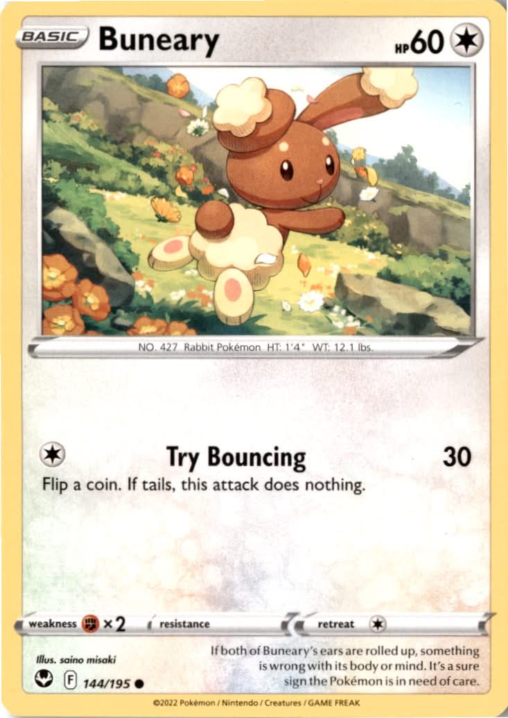 Buneary #144/195 - Silver Tempest - Pokemon - Common - Near Mint