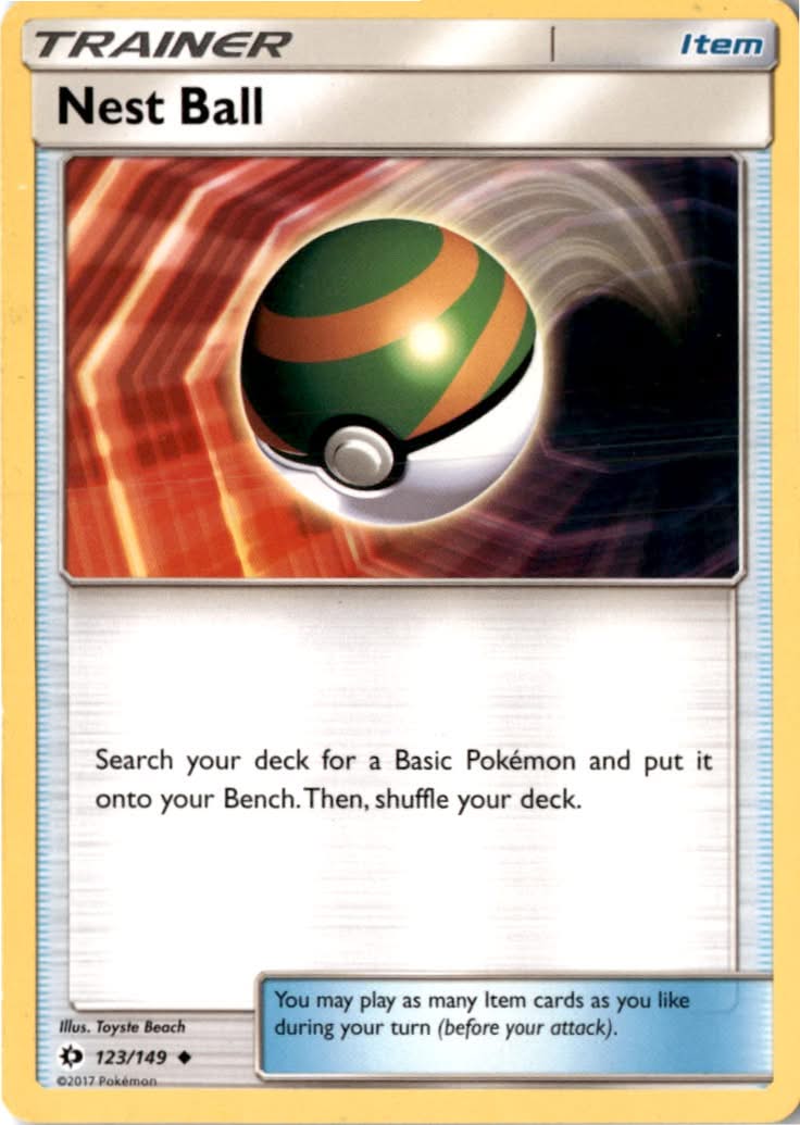 Nest Ball #123/149 - Sun & Moon - Pokemon - Uncommon - Lightly Played