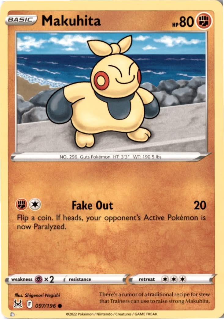 Makuhita #097/196 - Lost Origin - Pokemon - Common - Near Mint