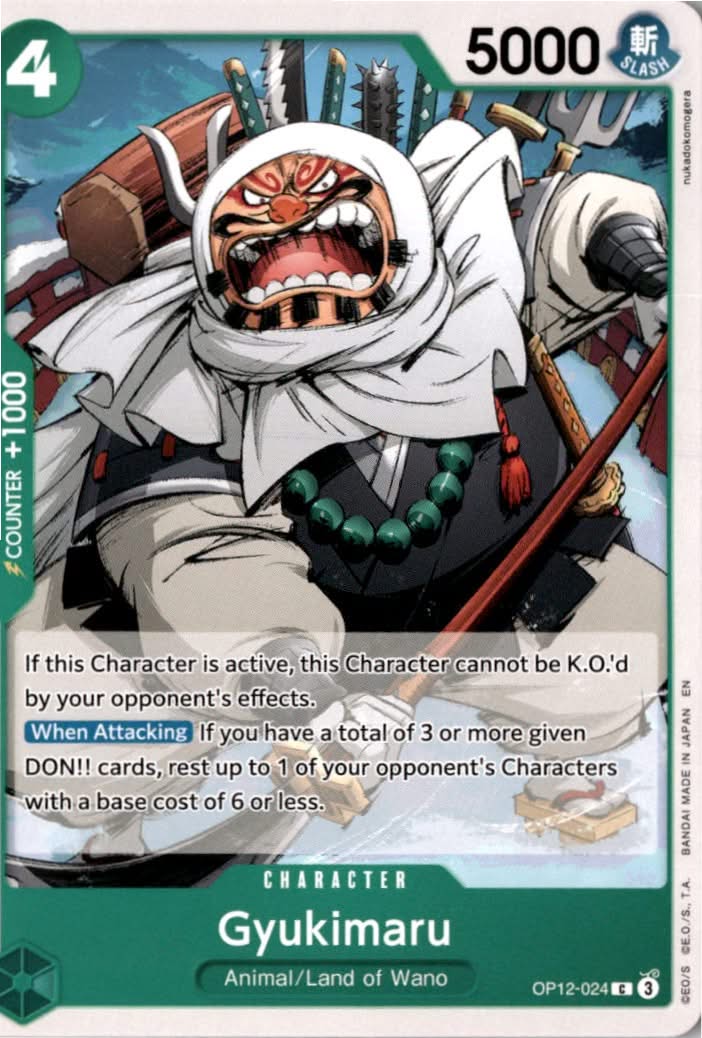 Gyukimaru #OP12-024 - Legacy of the Master - One Piece Card Game - Common - Near Mint