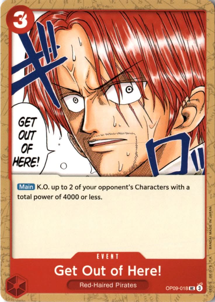 Get Out of Here! #OP09-018 - Emperors in the New World - One Piece Card Game - Uncommon - Near Mint