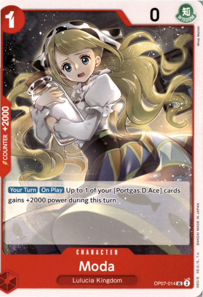 Moda #OP07-014 - 500 Years in the Future - One Piece Card Game - Uncommon - Near Mint