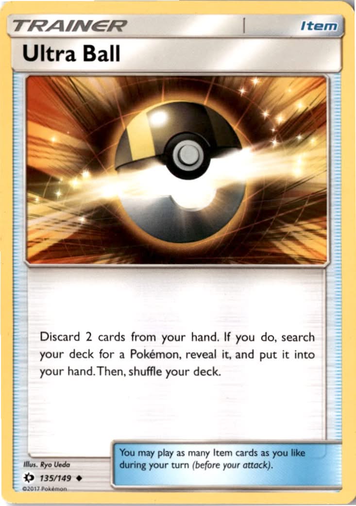 Ultra Ball #135/149 - Sun & Moon - Pokemon - Uncommon - Lightly Played