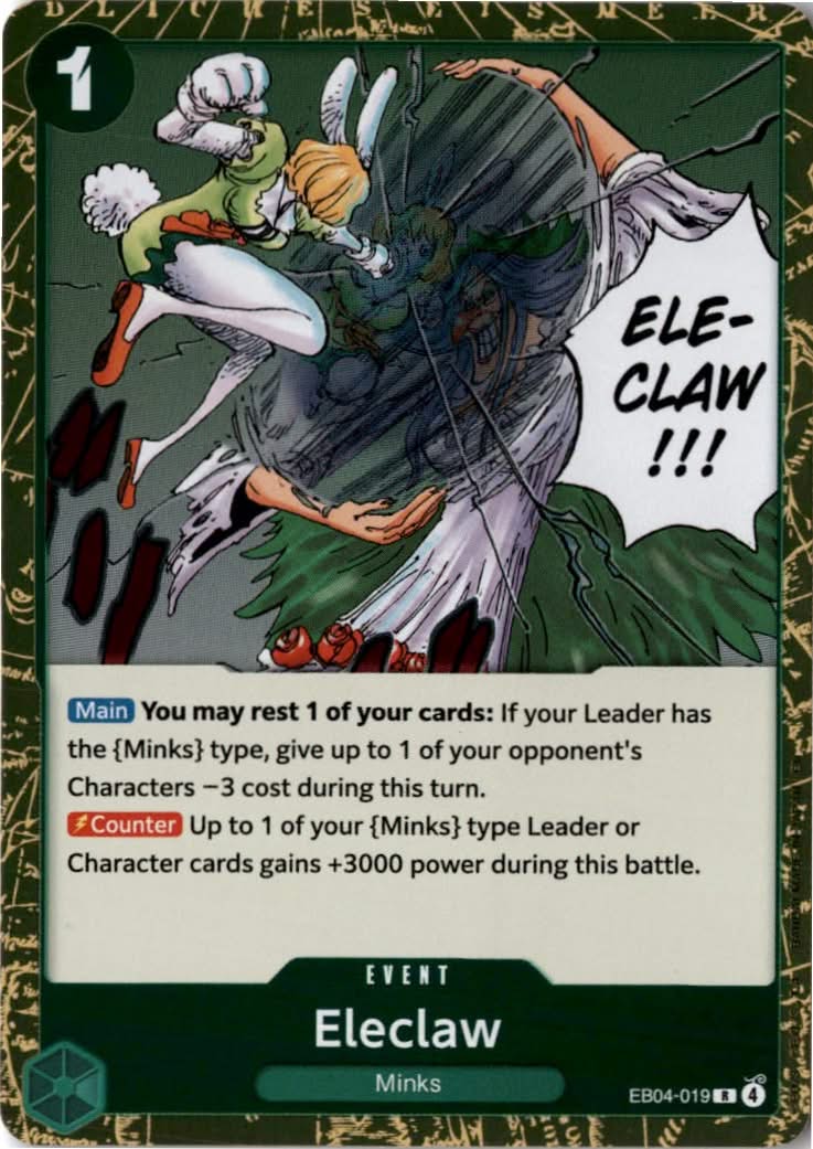 Eleclaw (OP14 Reprint) #EB04-019 - The Azure Sea's Seven - One Piece Card Game - Rare - Near Mint