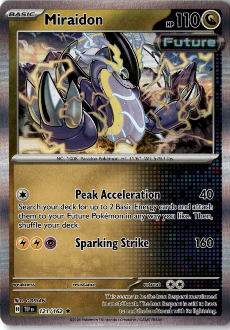 Miraidon #121/162 - Temporal Forces - Pokemon - Rare - Near Mint