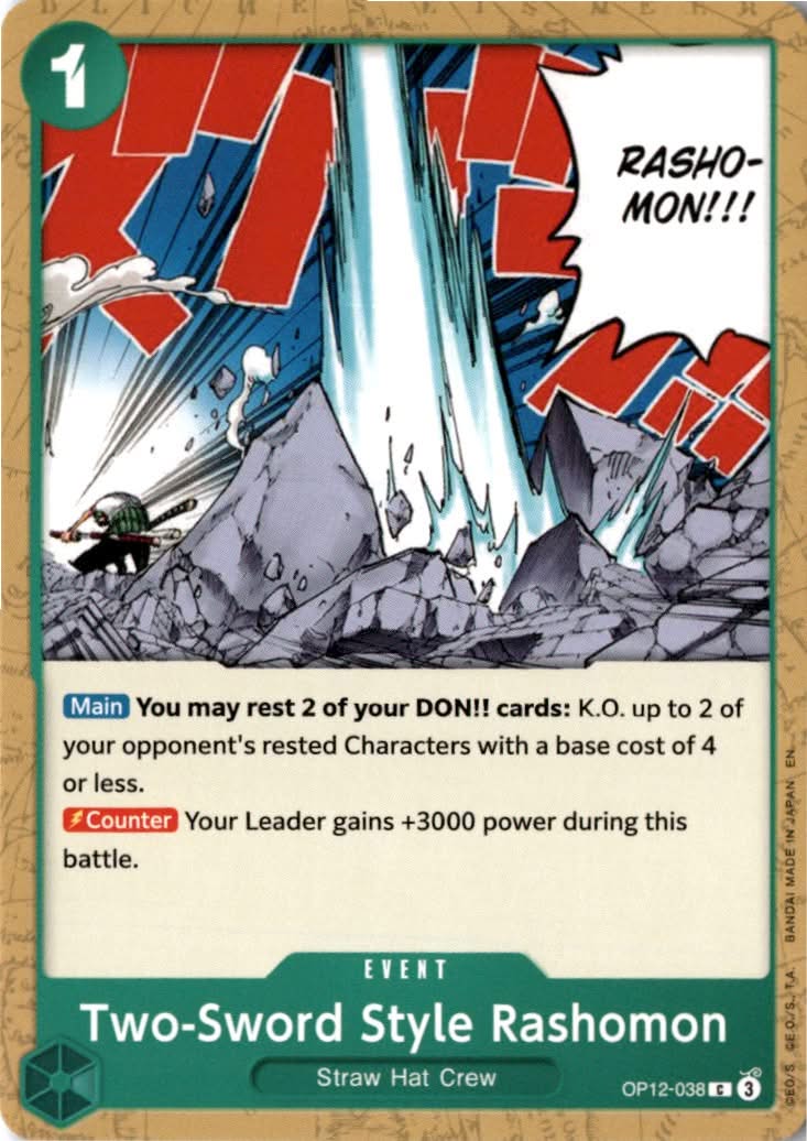Two-Sword Style Rashomon #OP12-038 - Legacy of the Master - One Piece Card Game - Common - Near Mint