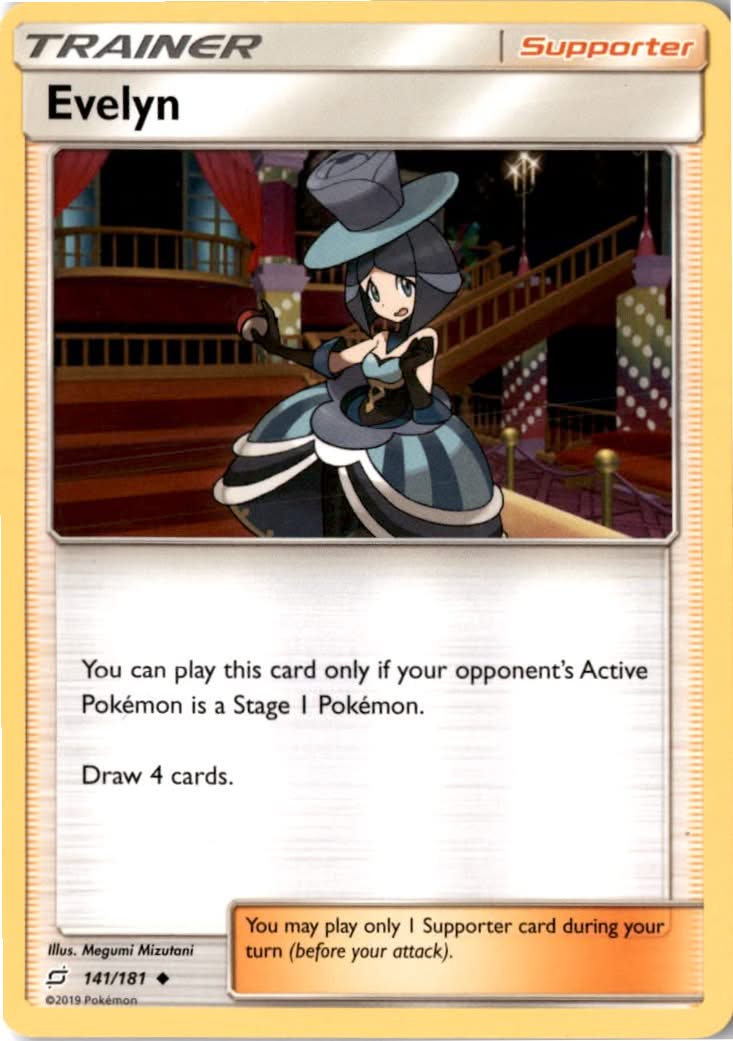 Evelyn #141/181 - Team Up - Pokemon - Uncommon - Lightly Played