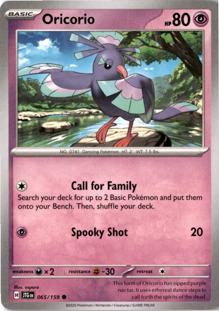 Oricorio #065/159 - Journey Together - Pokemon - Common - Near Mint