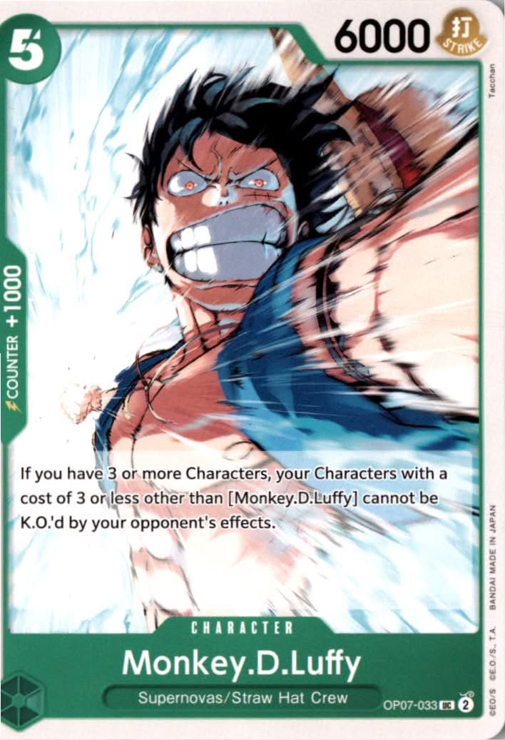 Monkey.D.Luffy #OP07-033 - 500 Years in the Future - One Piece Card Game - Uncommon - Near Mint