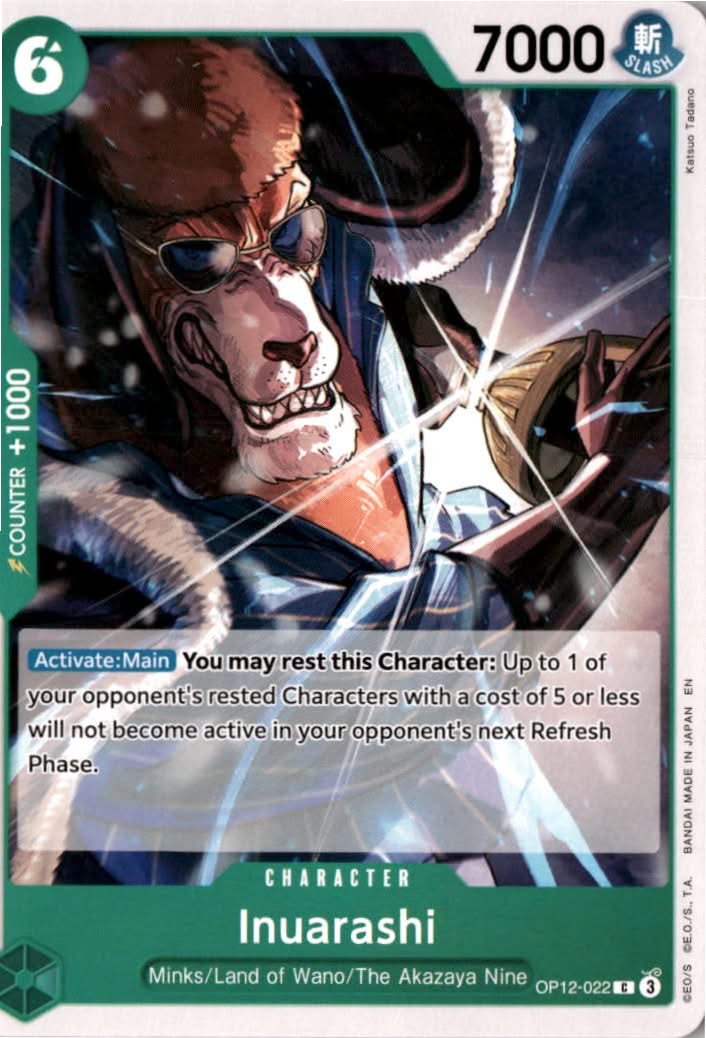 Inuarashi #OP12-022 - Legacy of the Master - One Piece Card Game - Common - Near Mint