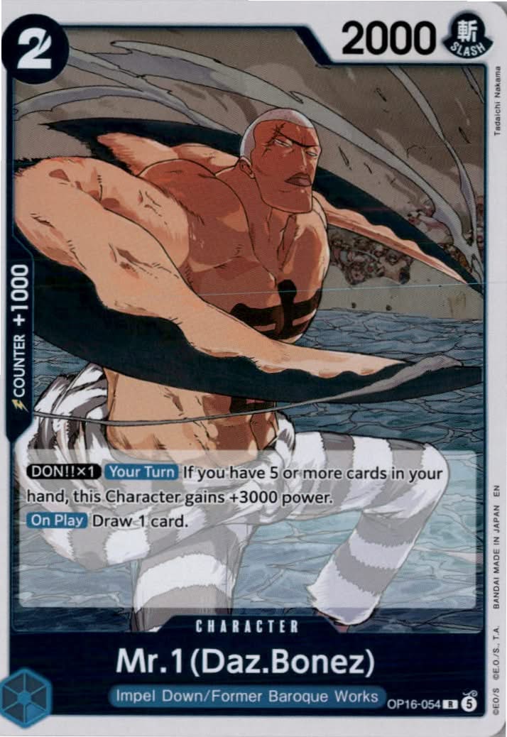 Mr.1(Daz.Bonez) #OP16-054 - The Time of Battle - One Piece Card Game - Rare - Near Mint