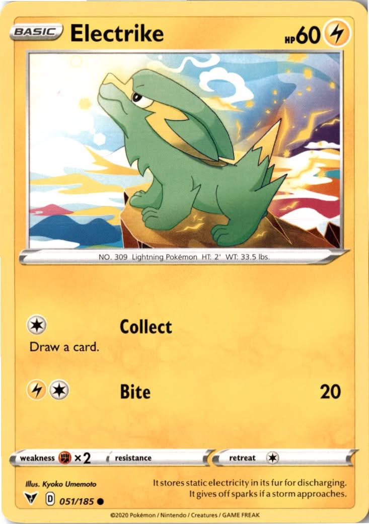 Electrike #51/185 - Vivid Voltage - Pokemon - Common - Near Mint