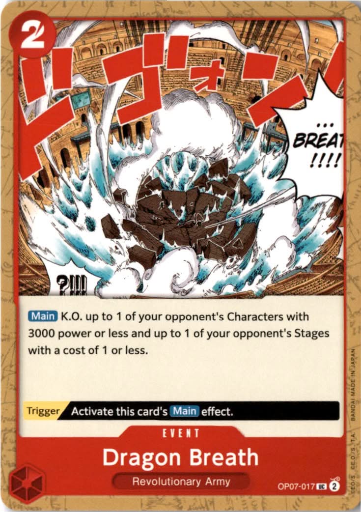 Dragon Breath (Reprint) (PRB-02 Reprint) #OP07-017 - Premium Booster -The Best- Vol. 2 - One Piece Card Game - Uncommon - Near Mint