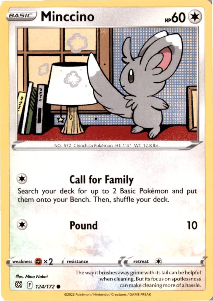 Minccino #124/172 - Brilliant Stars - Pokemon - Common - Near Mint