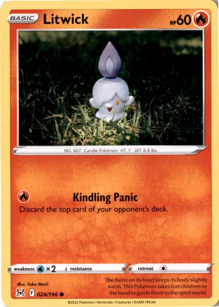 Litwick #024/196 - Lost Origin - Pokemon - Common - Near Mint