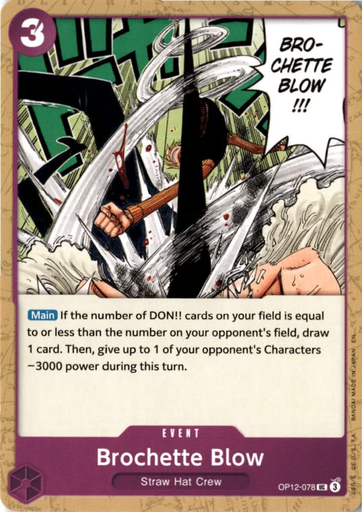 Brochette Blow #OP12-078 - Legacy of the Master - One Piece Card Game - Uncommon - Near Mint