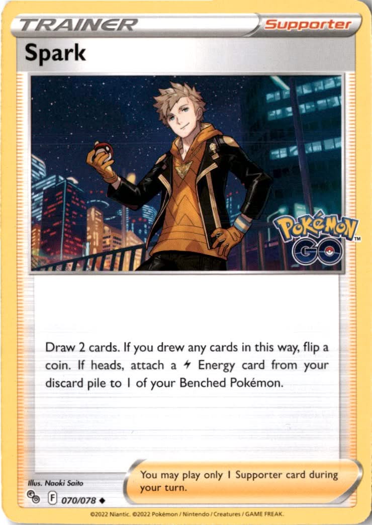 Spark #070/78 - Pokémon GO - Pokemon - Uncommon - Near Mint