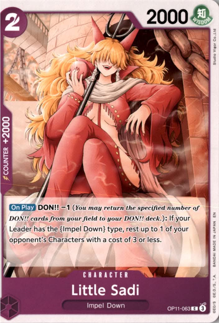 Little Sadi #OP11-063 - A Fist of Divine Speed - One Piece Card Game - Common - Near Mint
