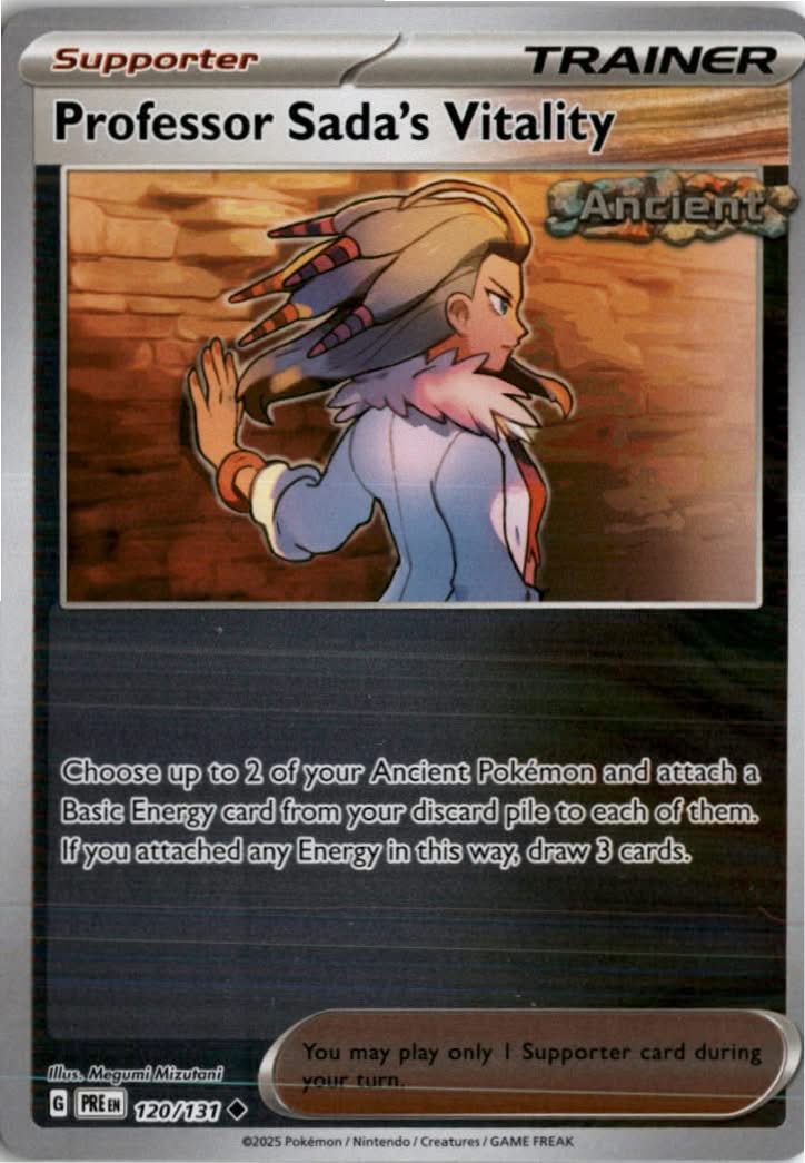 Professor Sada's Vitality #120/131 - Prismatic Evolutions - Pokemon - Uncommon - Near Mint