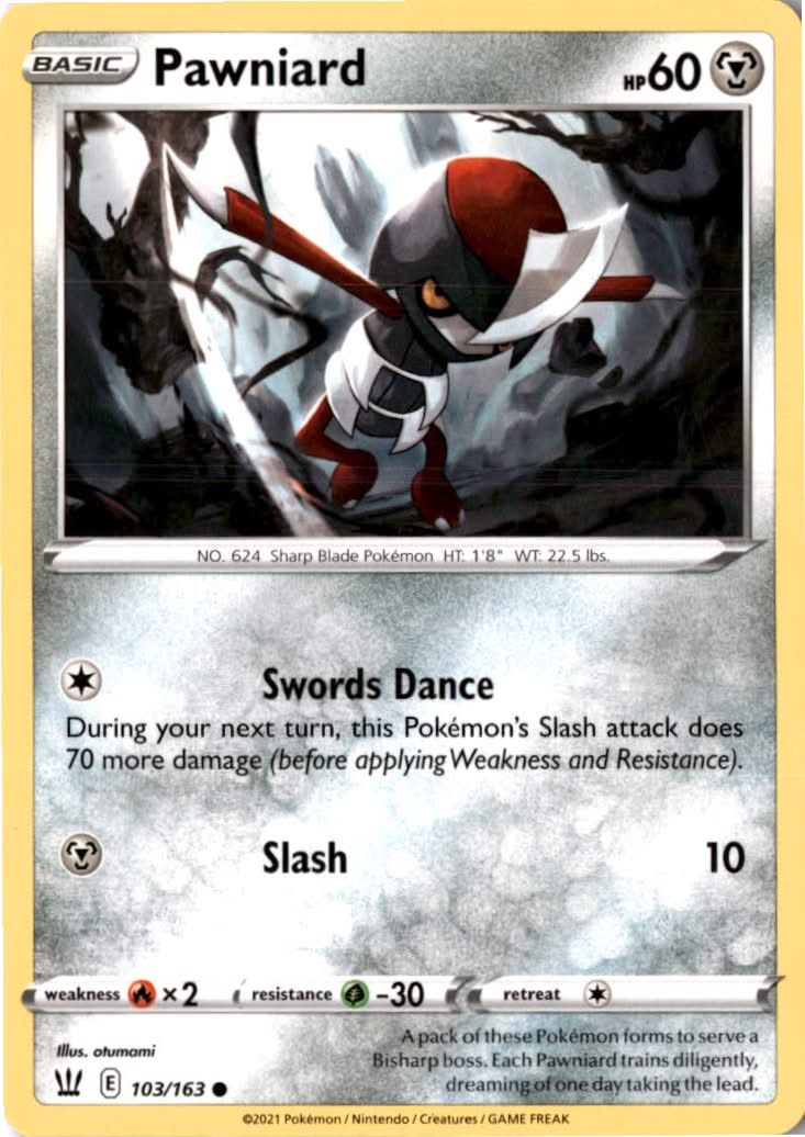 Pawniard #103/163 - Battle Styles - Pokemon - Common - Near Mint