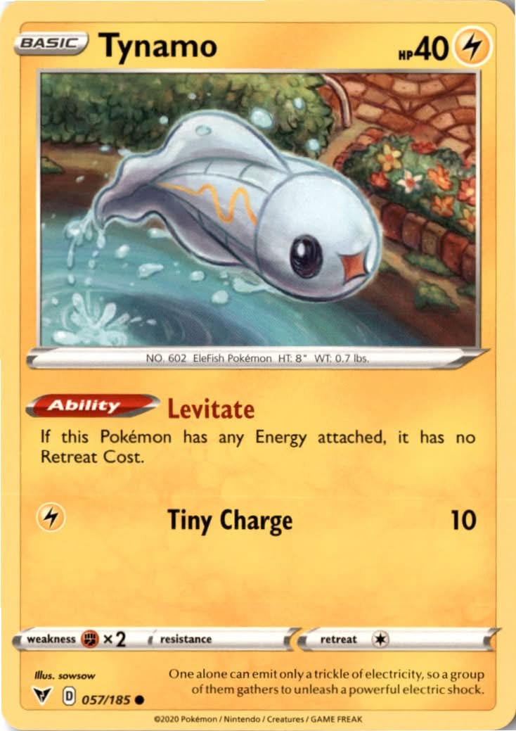 Tynamo #57/185 - Vivid Voltage - Pokemon - Common - Near Mint