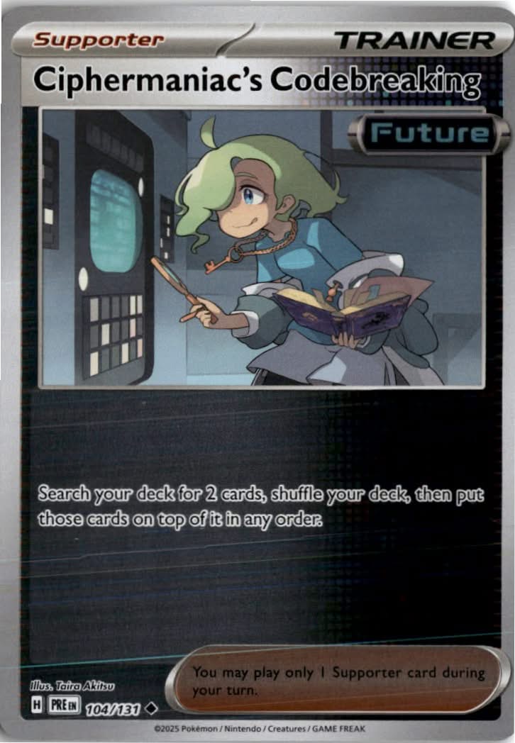 Ciphermaniac's Codebreaking #104/131 - Prismatic Evolutions - Pokemon - Uncommon - Near Mint