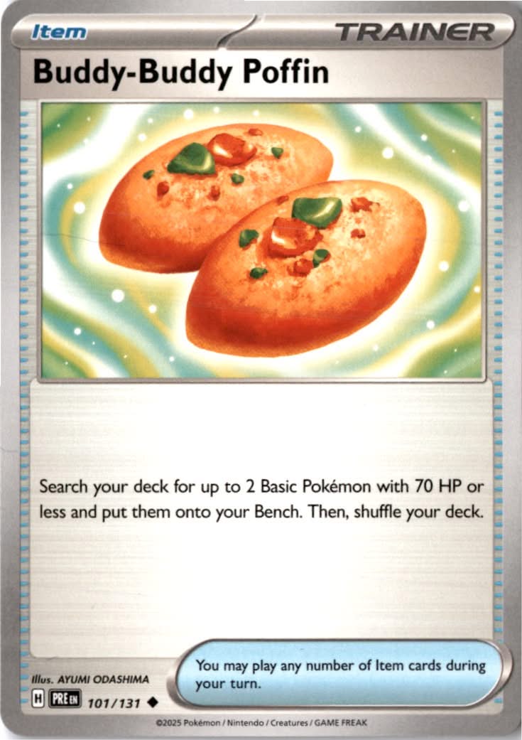 Buddy-Buddy Poffin #101/131 - Prismatic Evolutions - Pokemon - Uncommon - Near Mint