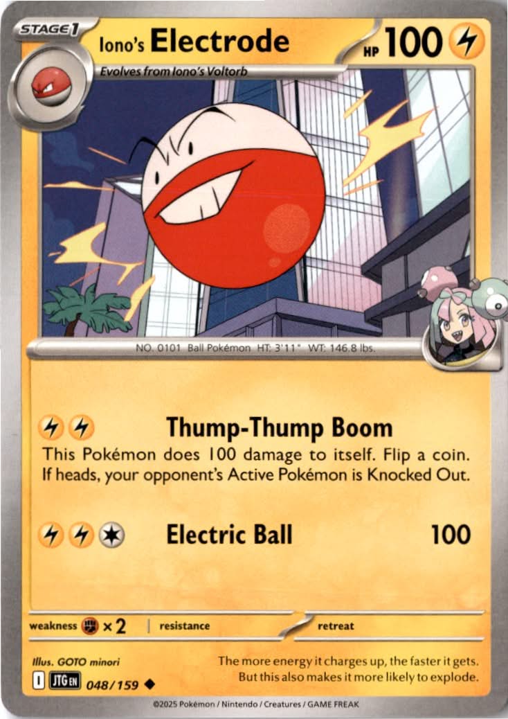 Iono's Electrode #048/159 - Journey Together - Pokemon - Uncommon - Near Mint